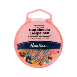 HEMLINE NUPPINEULA LASIPÄINEN N.95KPL